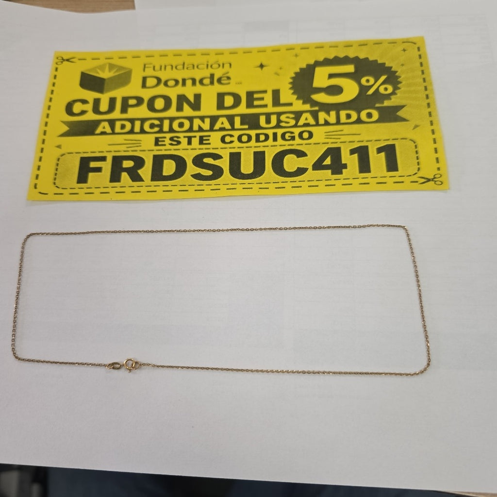 CADENA ORO 14 K 1.2 GRMS (SEMINUEVO)