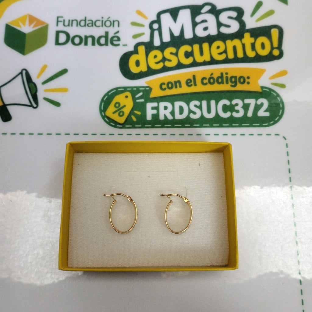 ARRACADAS PAR ORO 10 K 1,80 GRMS (SEMINUEVO)