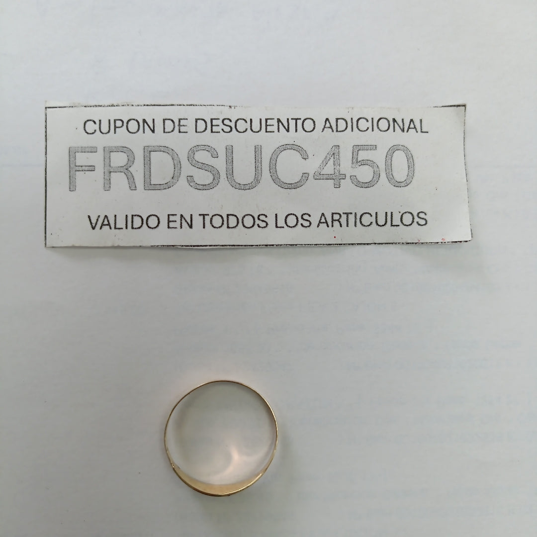 ANILLO DE GRADUACIÓN ORO 8 K 1,00 GRMS (SEMINUEVO)