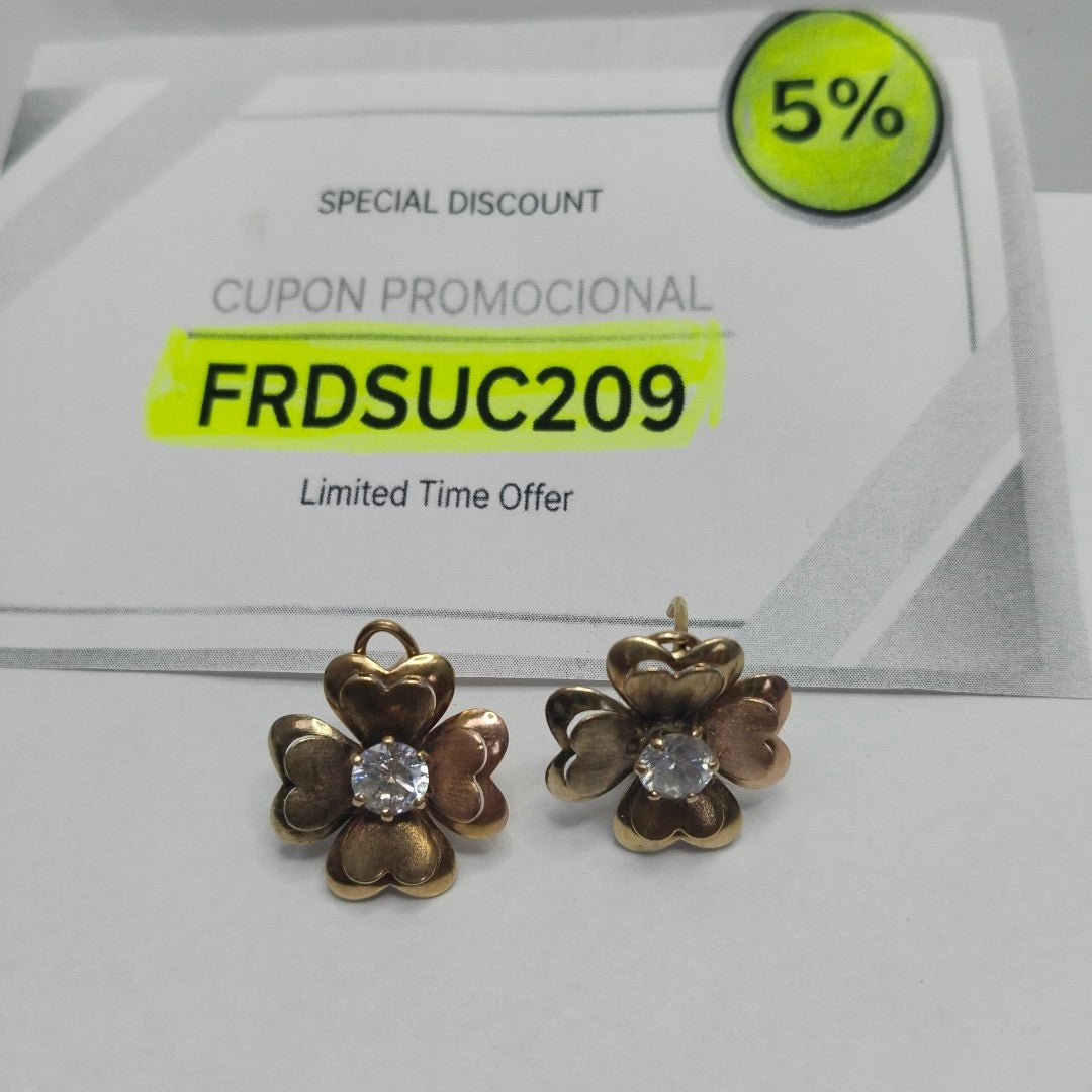 ARETES PAR ORO 8 K 3.9 GRMS (SEMINUEVO)
