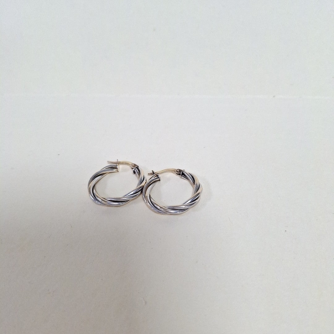 ARRACADAS PAR ORO COMBINADO 10 K 1.9 GRMS (SEMINUEVO)