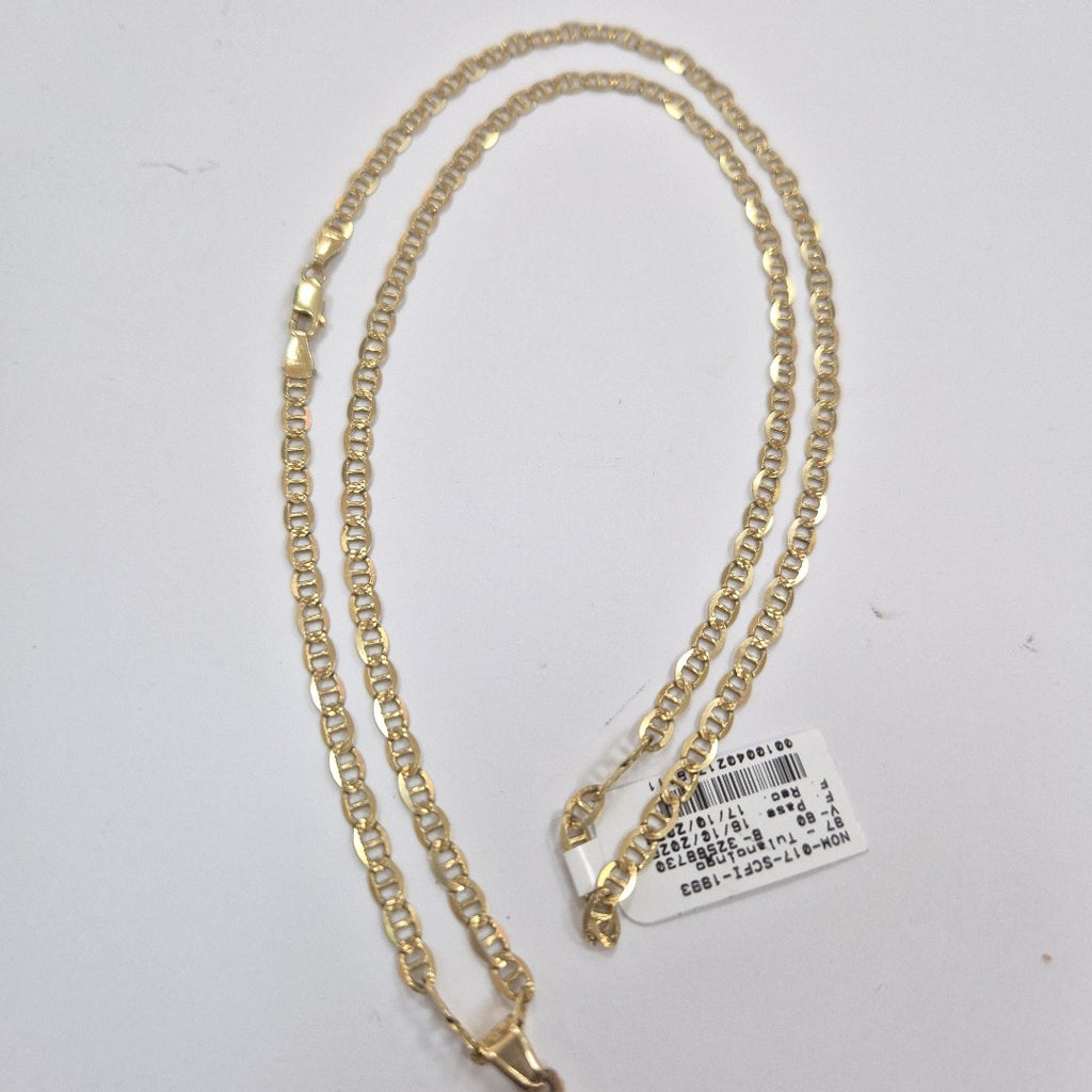 CADENA,MEDALLA RELIGIOSA ORO 14 K 13,00 GRMS (SEMINUEVO)