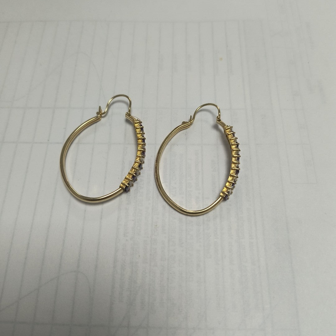ARETES PAR ORO 14 K 6,30 GRMS (SEMINUEVO)