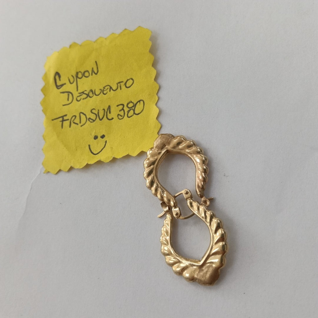 ARRACADAS PAR ORO 14 K 2.2 GRMS (SEMINUEVO)