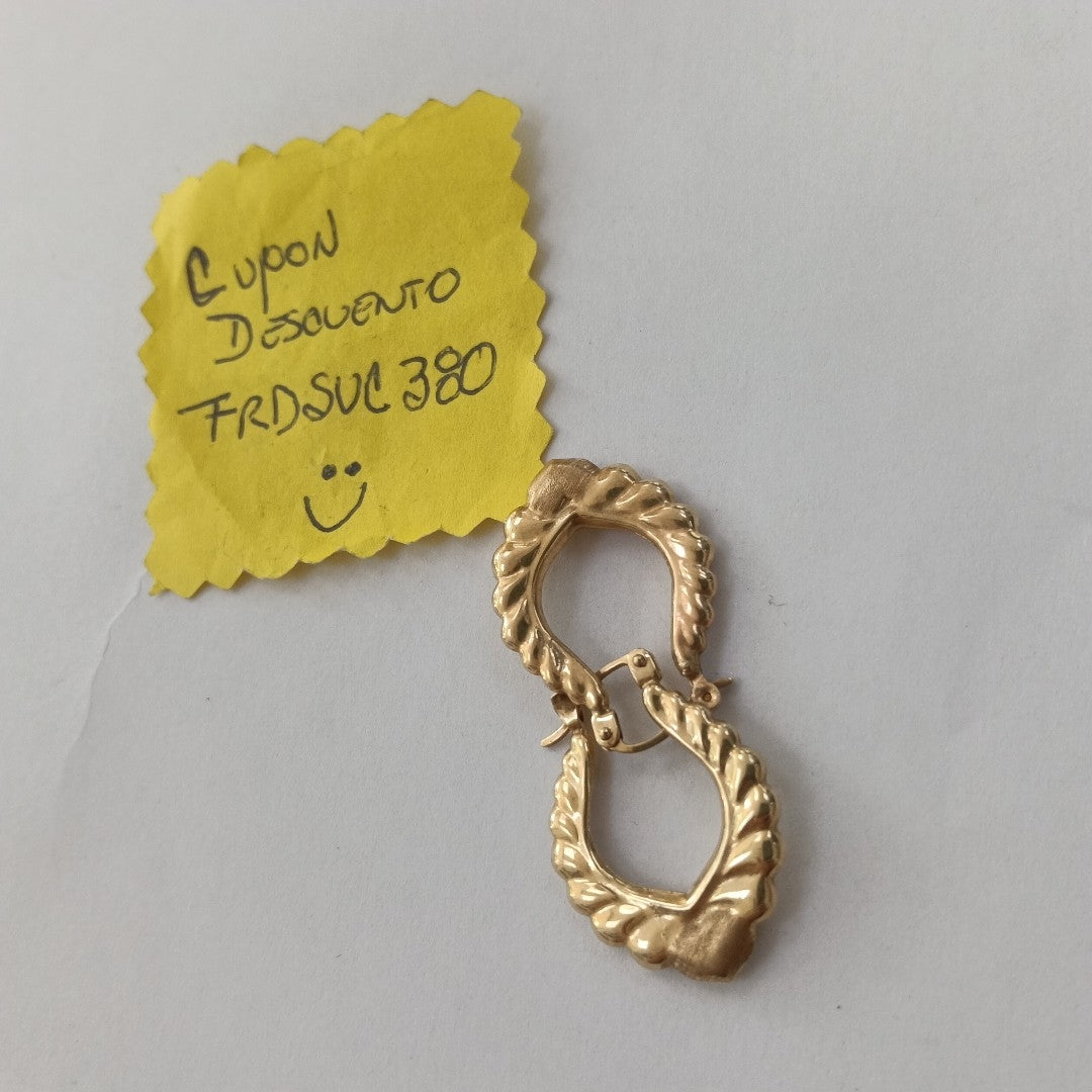 ARRACADAS PAR ORO 14 K 2.2 GRMS (SEMINUEVO)