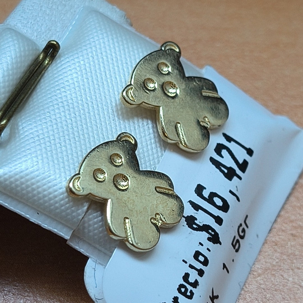 BROQUELES ORO 14K 1.5 (NUEVO)