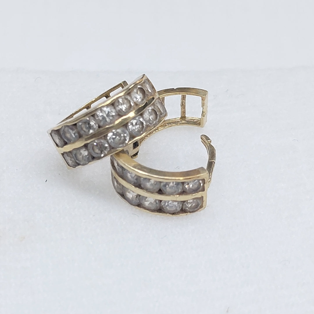 ARRACADAS PAR ORO 14 K 3 GRMS (SEMINUEVO)