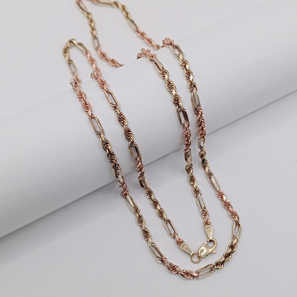 CADENA ORO COMBINADO 10 K 8,40 GRMS (SEMINUEVO)