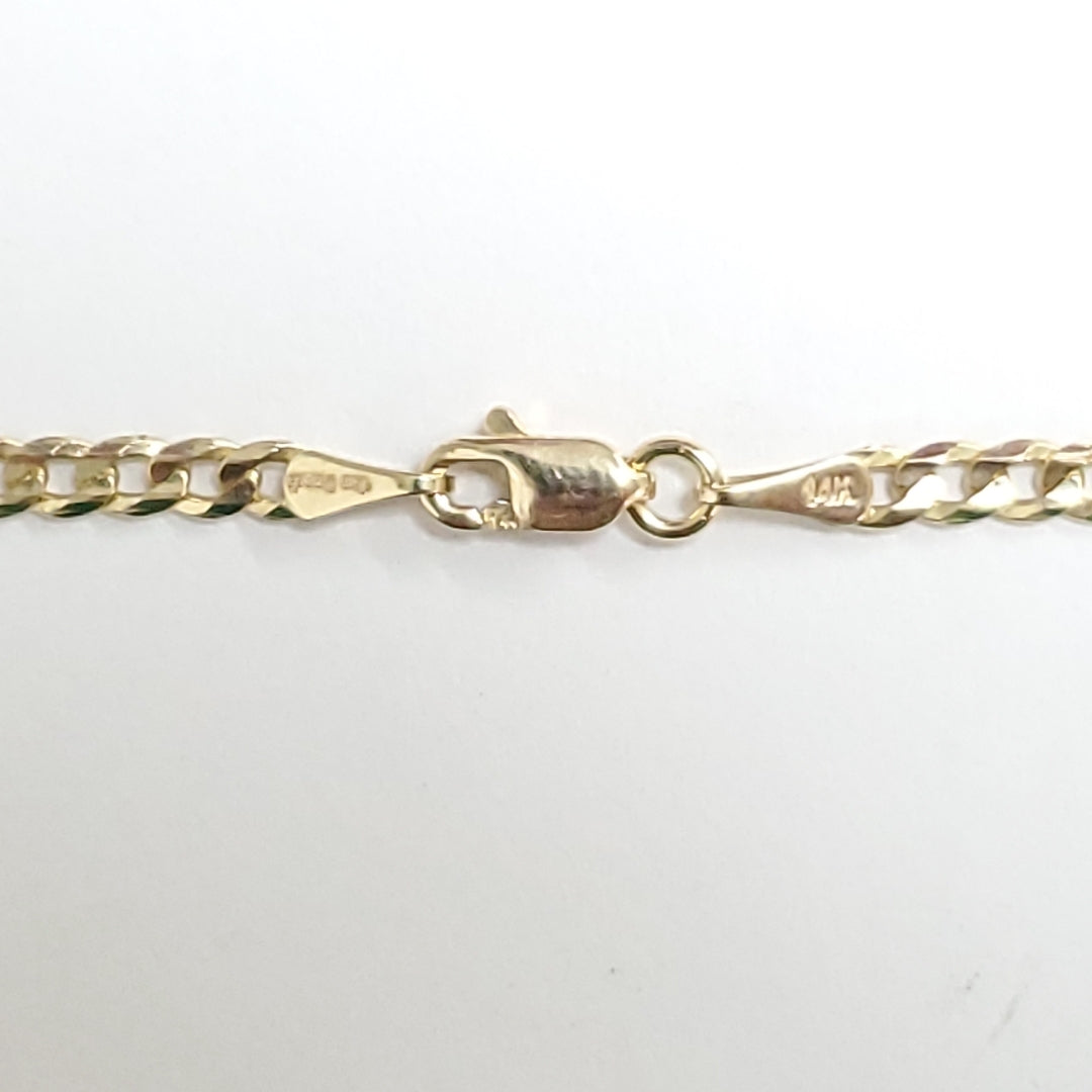 CADENA BARBADA 14K 60 CM 9.9 GR (NUEVO)