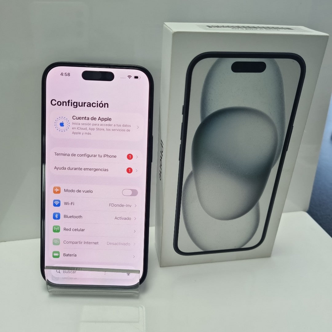 CELULAR APPLE IPHONE 15 A3089 (2023) 256 GB 6 GB RAM (SEMINUEVO)