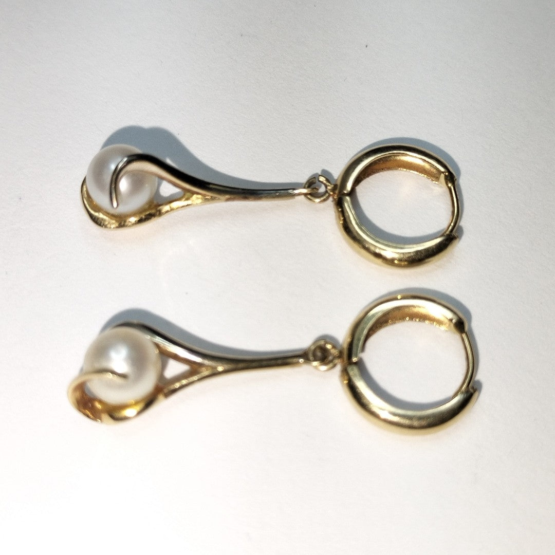 ARETES PAR ORO 14 K 3.8 GRMS (SEMINUEVO)