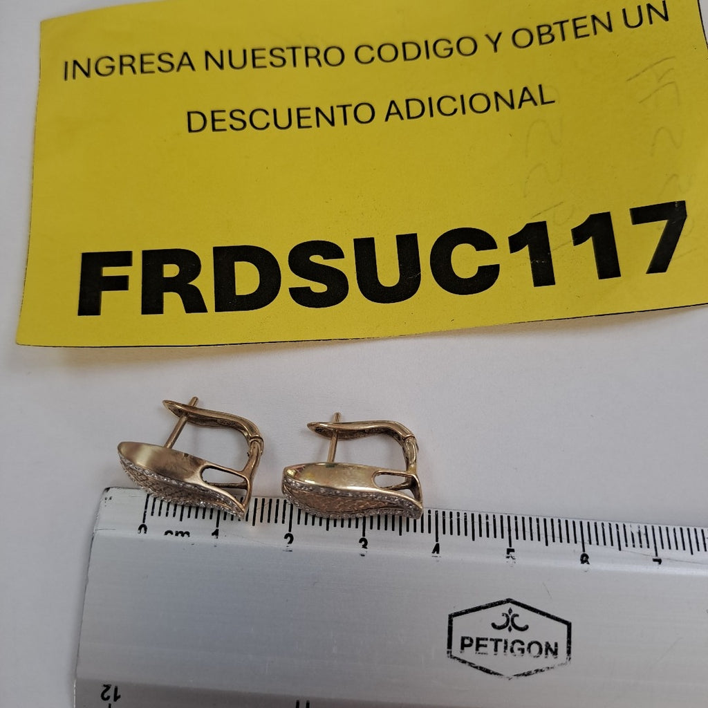 ARRACADAS PAR ORO 8 K 5.3 GRMS (SEMINUEVO)