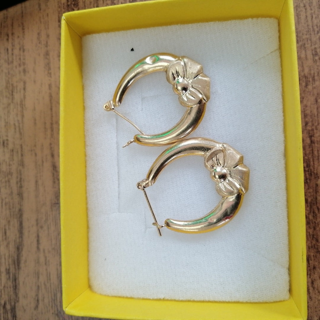 ARRACADAS PAR ORO 14 K 2,90 GRMS (SEMINUEVO)