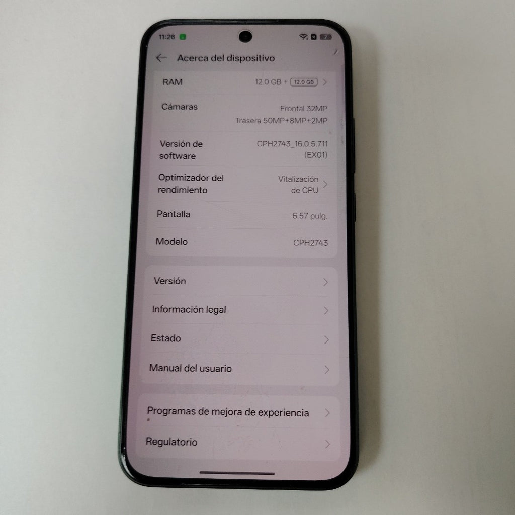 CELULAR OPPO RENO 14F CPH2743 (2025) 256 GB 12 GB RAM (SEMINUEVO)