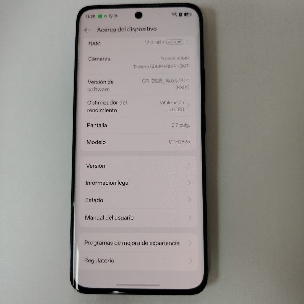 CELULAR OPPO RENO12 5G CPH2625 (2024) 512 GB 12 GB RAM (SEMINUEVO)