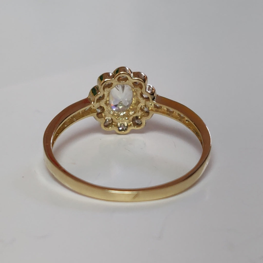 ANILLITO CON CIRCONIAS 14K 7 TALLA 1.5 GR ADP 60 (NUEVO)