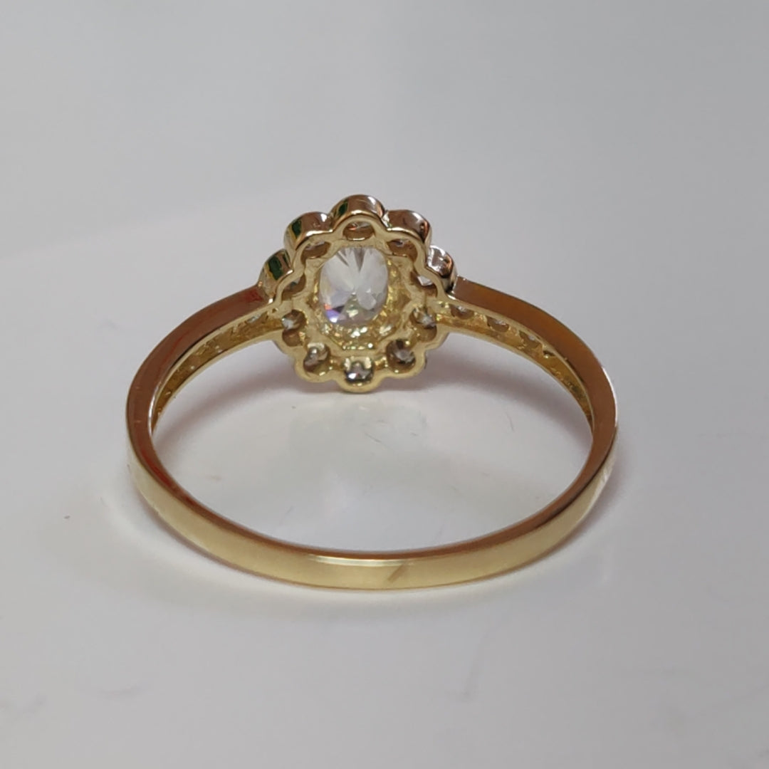 ANILLITO CON CIRCONIAS 14K 7 TALLA 1.5 GR ADP 60 (NUEVO)