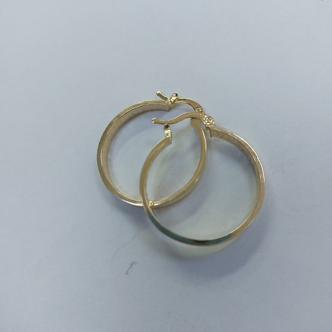 ARETES ARRACADAS CON NUMEROS ROMANOS 14K 2.8 GR ETT 01 (NUEVO)