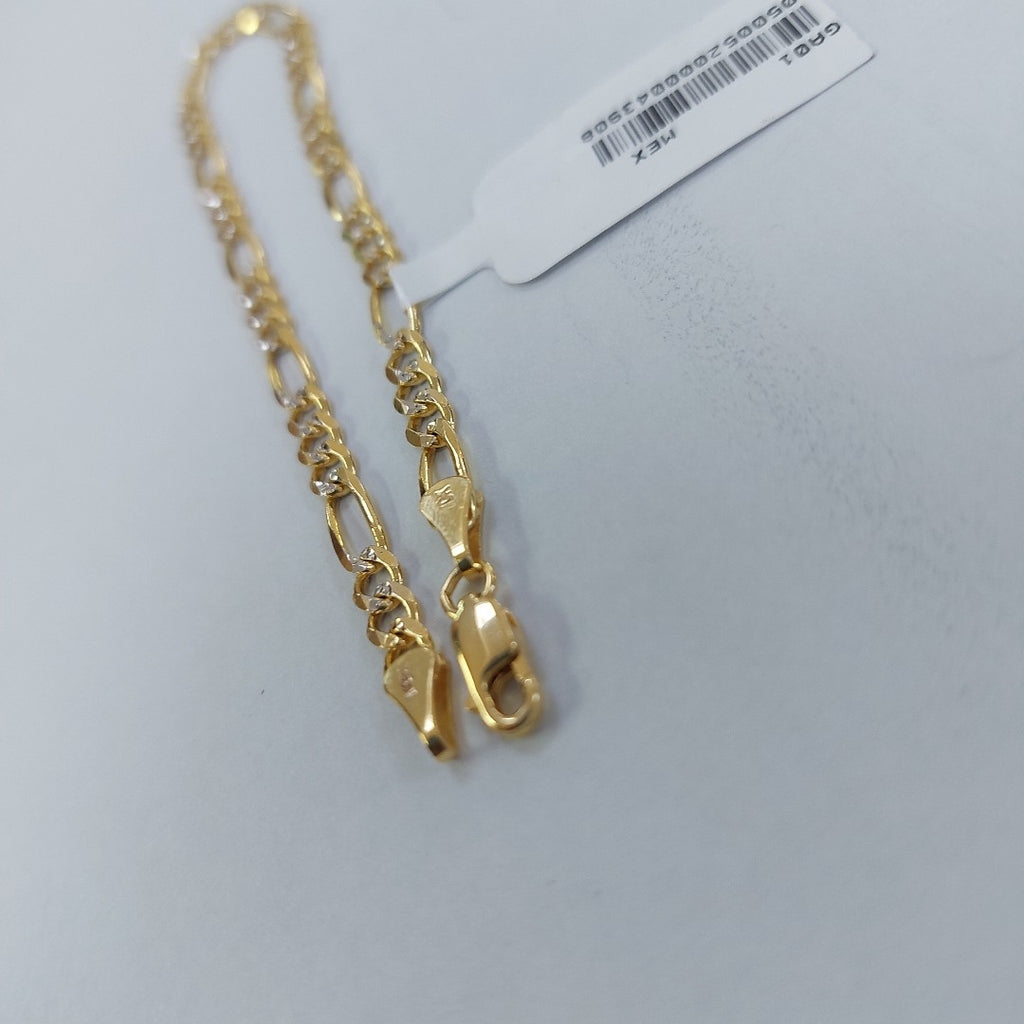 PULSERA 3X1 DIAMANTADO 10K 21 CM 4.8 GR (NUEVO)