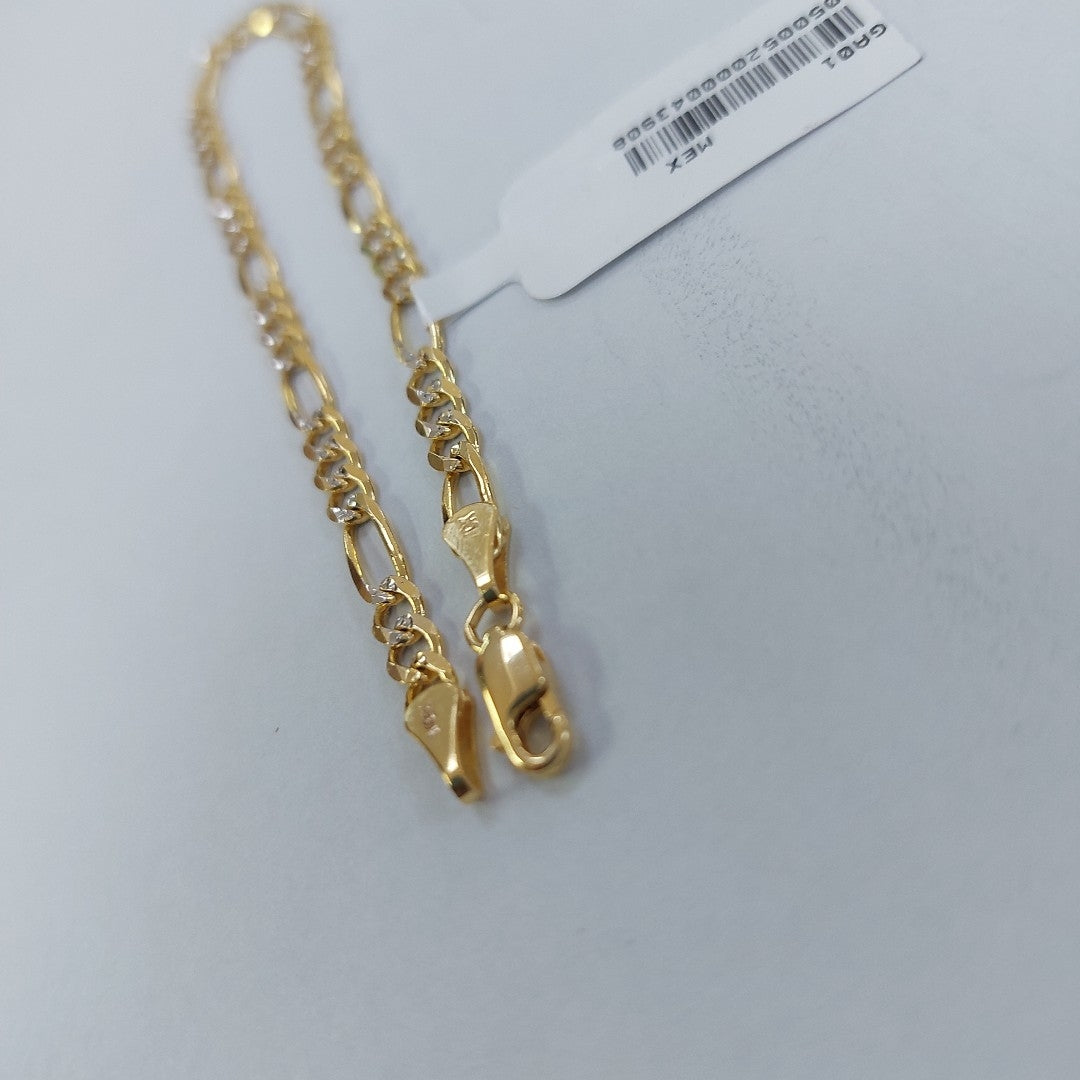 PULSERA 3X1 DIAMANTADO 10K 21 CM 4.8 GR (NUEVO)