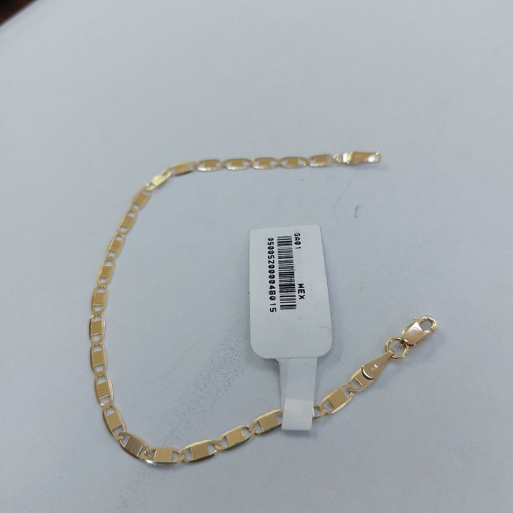 PULSERA TEJIDO GUCHI ESPEJO COMBINADO 10K 18CM 2.1GR GUCHIESPEJO060 (NUEVO)