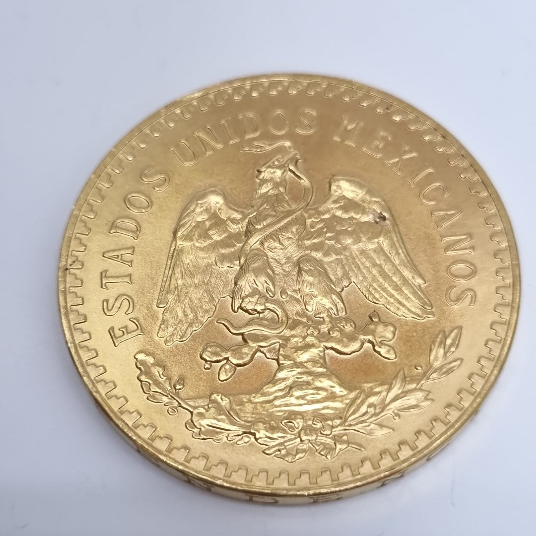 K1 41.6 GRMS 21 K IDENTIFICACIÓN MONEDA NOMINATIVA MONEDAS PESOS 50 PESOS (SEMINUEVO)