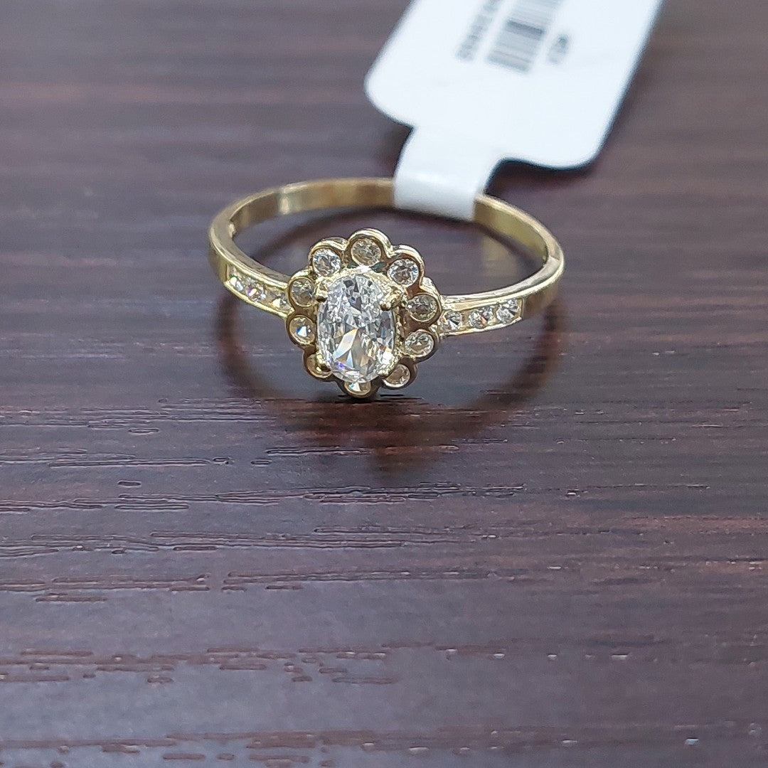 ANILLITO CON CIRCONIAS 14K 8 TALLA 1.6 GR ADP 60 (NUEVO)