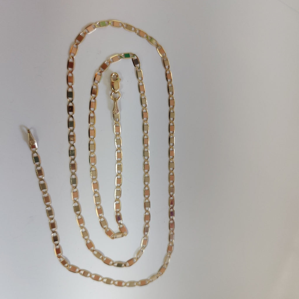 CADENA TEJIDO GUCHI ESPEJO COMBINADO 10K 60CM 4.7GR GUCHIESPEJO050 (NUEVO)