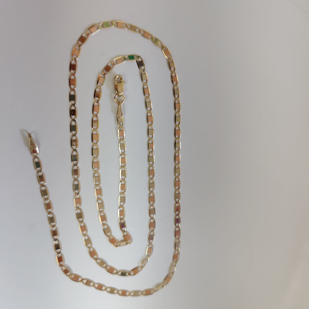 CADENA TEJIDO GUCHI ESPEJO COMBINADO 10K 60CM 4.7GR GUCHIESPEJO050 (NUEVO)