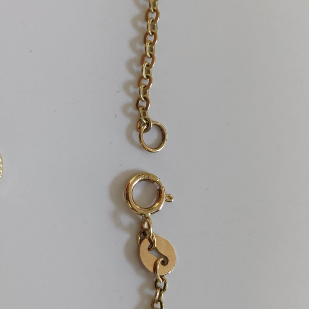PULSERA TEJIDO ESPECIAL C FLOR 14K 18 CM 1.7 GR PLV13 (NUEVO)