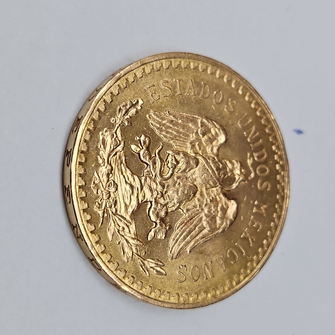 K1 41,60 GRMS 21 K IDENTIFICACIÓN MONEDA NOMINATIVA MONEDAS PESOS 50 PESOS (SEMINUEVO)