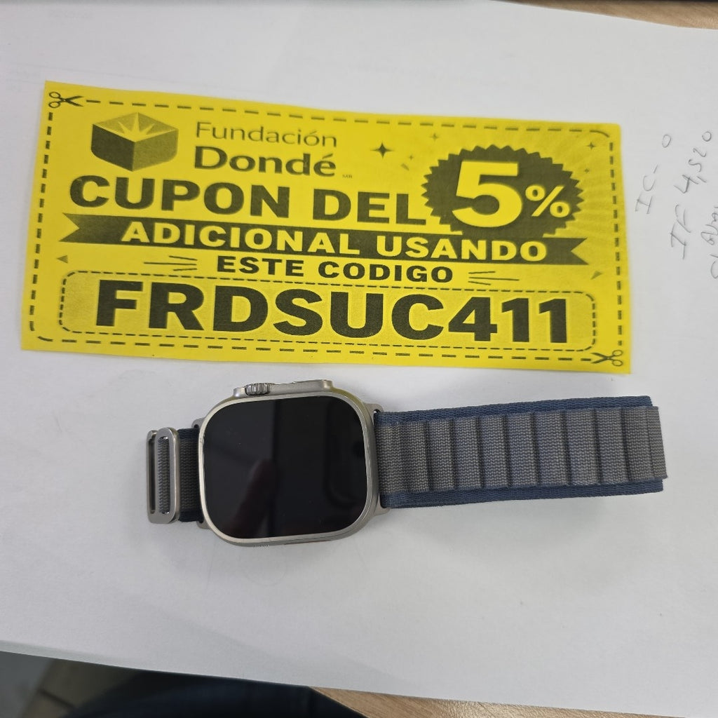 SMARTWATCH APPLE ULTRA 2 TITANIO A2986 49 MM GPS + CELULAR (SEMINUEVO)