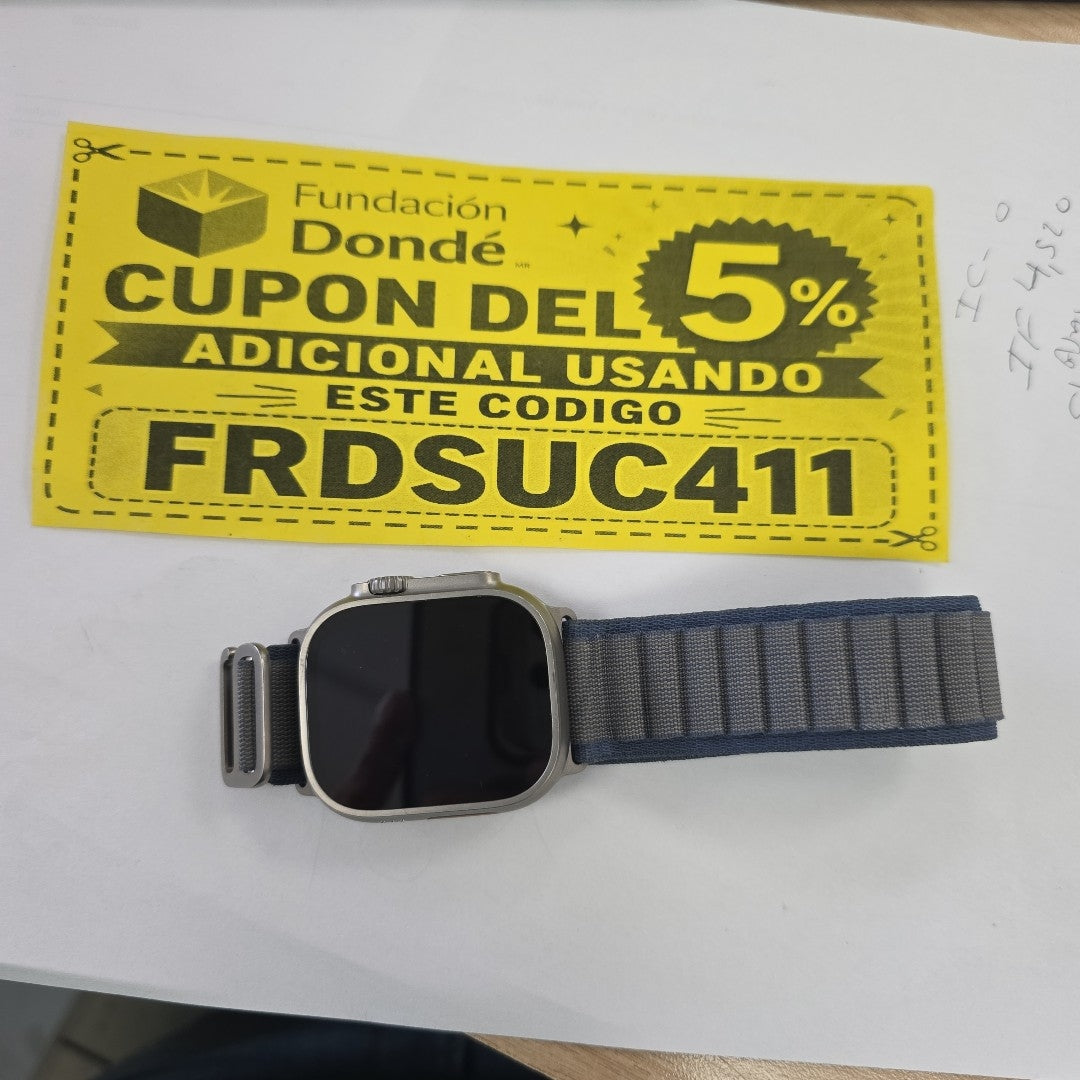 SMARTWATCH APPLE ULTRA 2 TITANIO A2986 49 MM GPS + CELULAR (SEMINUEVO)