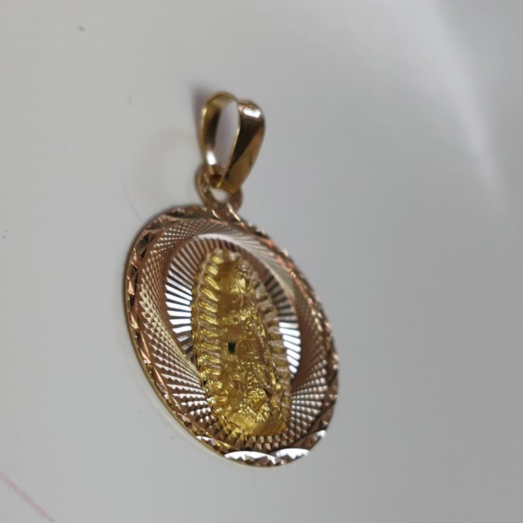 DIJE MEDALLA RELIGIOSA 14K 0.9 GR MR 6 (NUEVO)