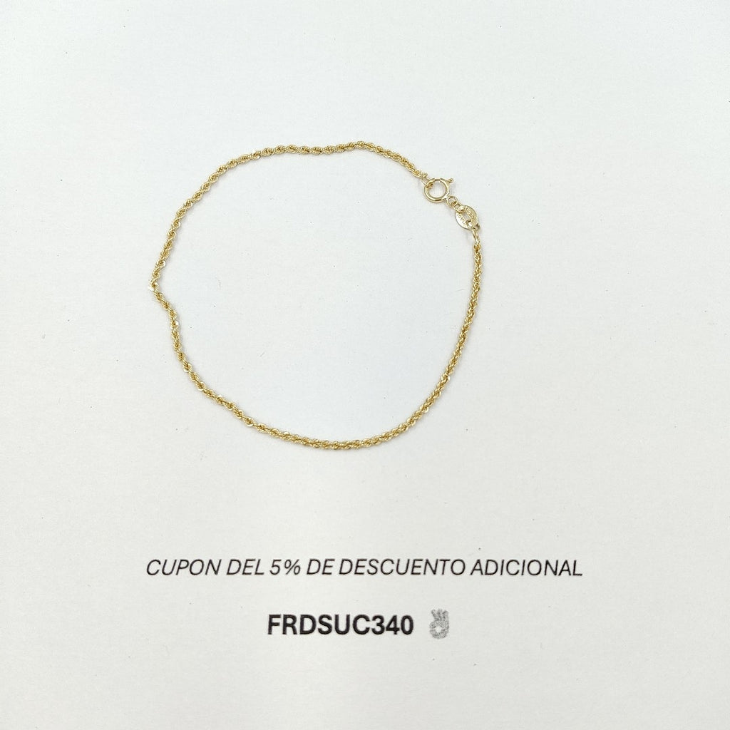 PULSERA TORZAL 10K 21 CM 1.8 GR (NUEVO)