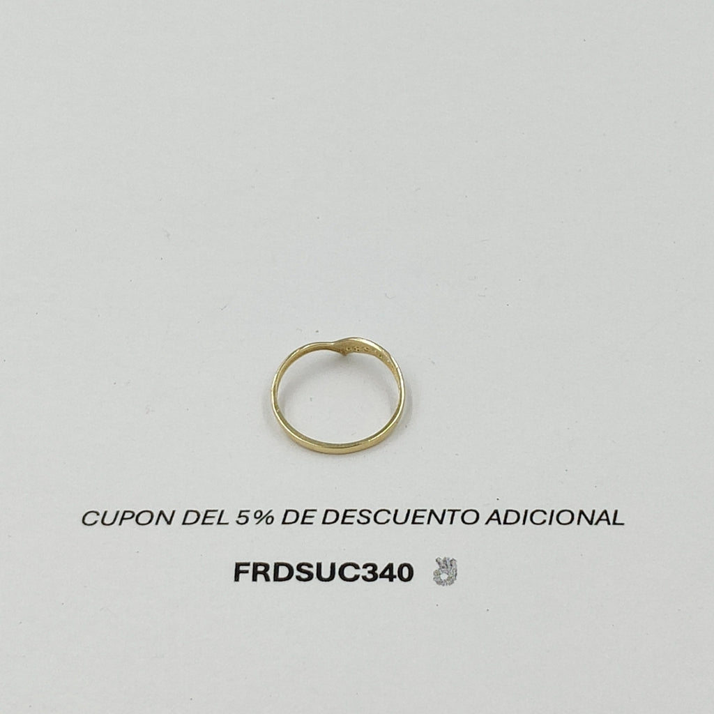 ANILLO CON CIRCONIAS 14K 7 TALLA 1 GR ET 03 (NUEVO)