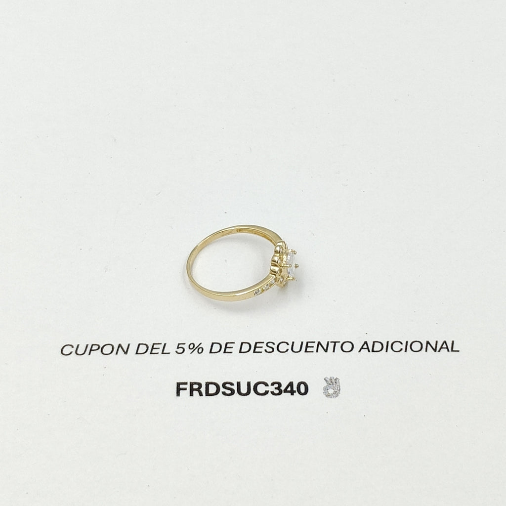 ANILLITO CON CIRCONIAS 14K 7 TALLA 1.6 GR ADP 60 (NUEVO)