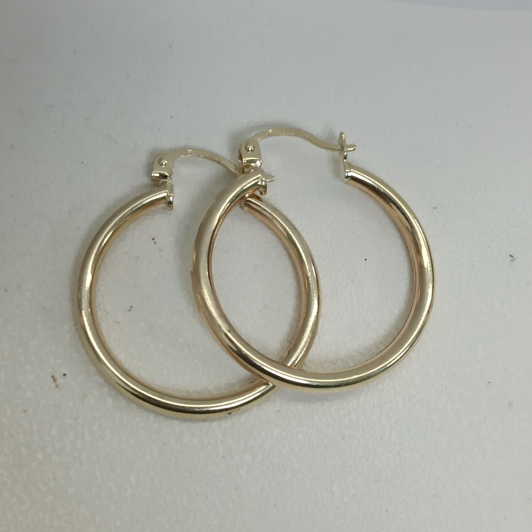 ARETES ARRACADAS LISAS 10K TALLA 2.5 GR (NUEVO)