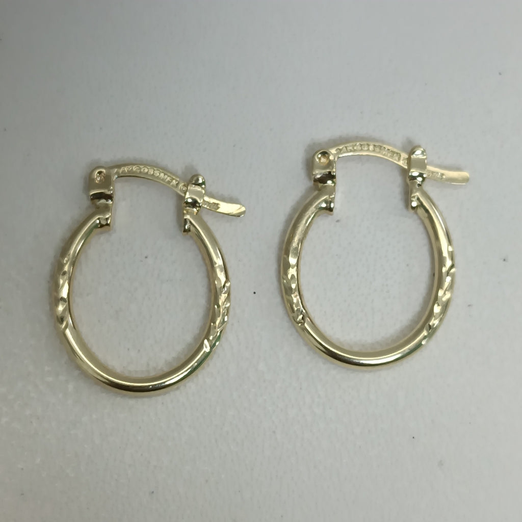 ARETES ARRACADAS LABRADAS 14K 1 GR ET 02 (NUEVO)