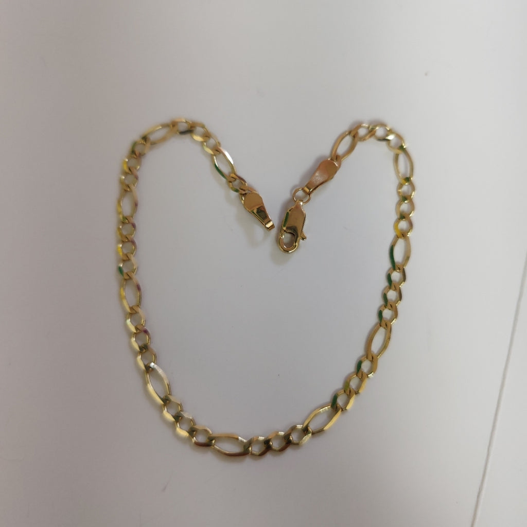 PULSERA TEJIDO 3X1 14K 21 CM 3.6 GR (NUEVO)