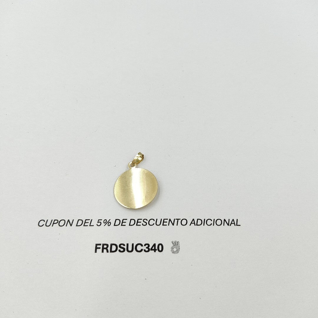DIJE MEDALLA RELIGIOSA 14K 0.8 GR MR 6 (NUEVO)