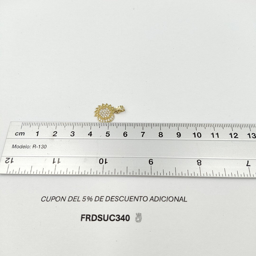 DIJE ECLIPSE CON CIRCONIAS 14K 1.2 GR DDR 106 (NUEVO)