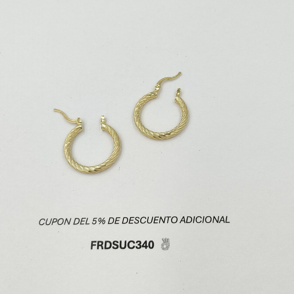 ARETES ARRACADAS TORZAL 14K 2.4 GR ET 03 (NUEVO)
