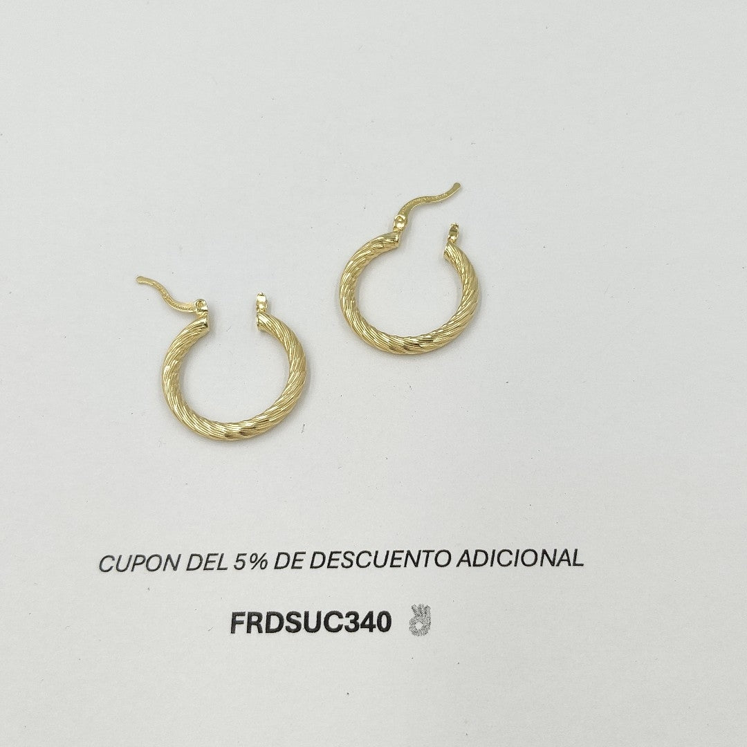 ARETES ARRACADAS TORZAL 14K 2.4 GR ET 03 (NUEVO)