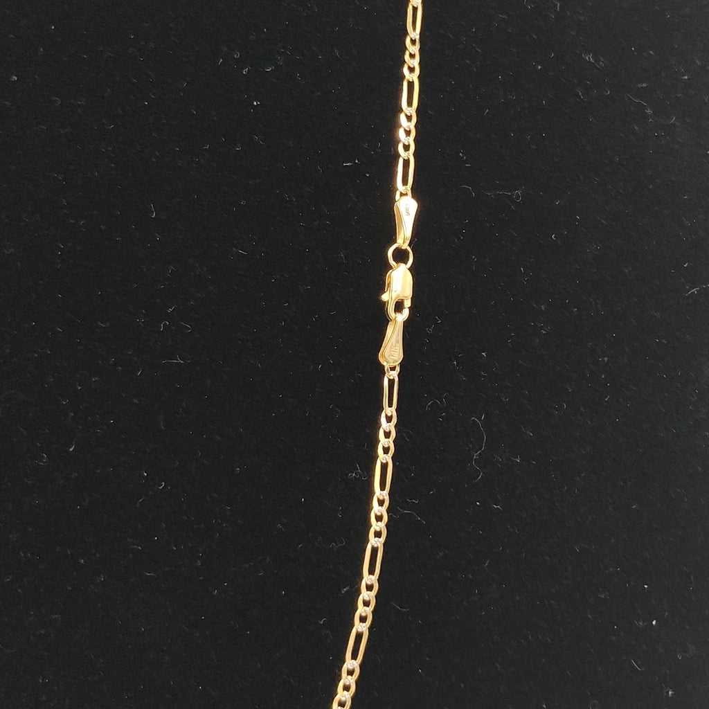 CADENA TEJIDO 3X1 DIAMANTADA 14K 50CM 3.1GR FPR05050 (NUEVO)