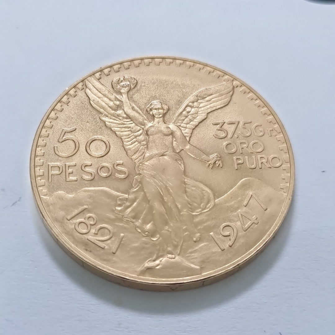 K1 41.6 GRMS 21 K IDENTIFICACIÓN MONEDA NOMINATIVA MONEDAS PESOS 50 PESOS (SEMINUEVO)