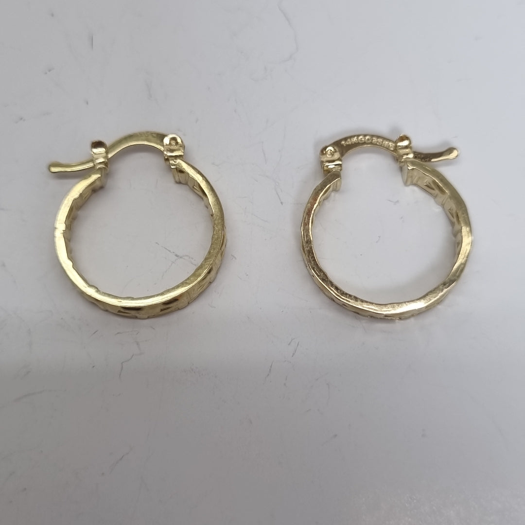 ARETES ARRACADAS FIG GRECAS 14K 1.8 GR (NUEVO)