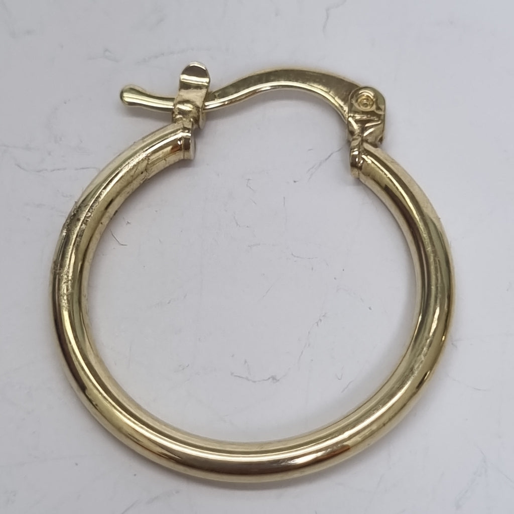 ARETES TEJIDO ARRACADAS LISAS 14K 1.1 GR (NUEVO)