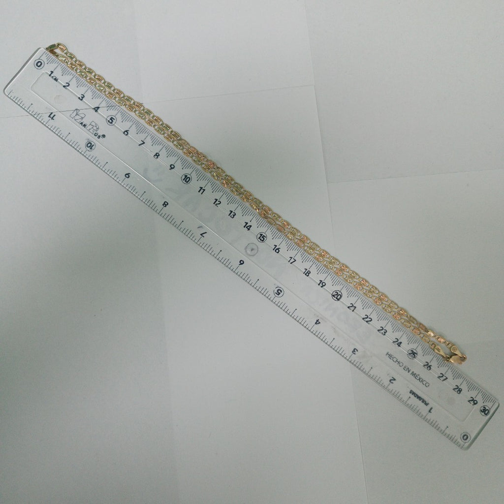 CADENAS TEJIDO GUCHI ORO 10K 55 CM 6.9 GR (NUEVO)