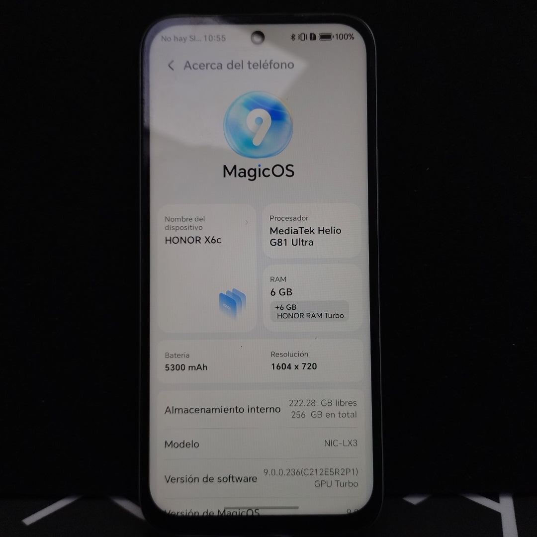 CELULAR HONOR X6C NIC-LX3 (2025) 256 GB 6 GB RAM (SEMINUEVO)